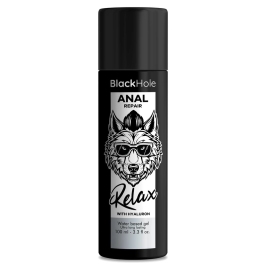 Black Hole Anal Relax Lubricant with Hyaluron Water-Based 100ml Black Hole Anal Relax Lubricant with Hyaluron Water-Based 100ml