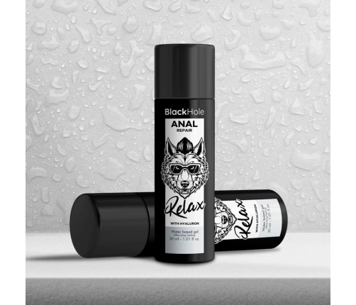 Black Hole Anal Repair Water-Based Gel with Hyaluron 30ml - Relaxing Formula