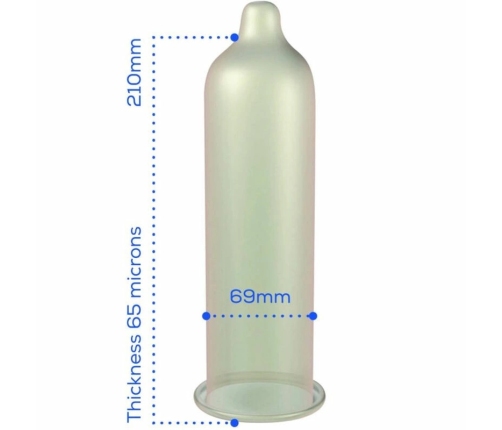 PASANTE - PRESERVATIVO TAMAÑO SUPER KING BOLSA 144 UNIDADES