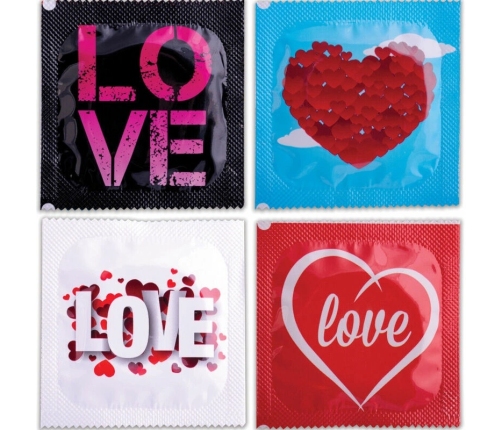 Pasante Love Bag 144 pcs - Transparent Latex, 54mm, Smooth Finish