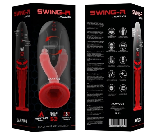 JAMYJOB SWING-R Intimate Machine with Heating, Swing Motion & Vibration, Black