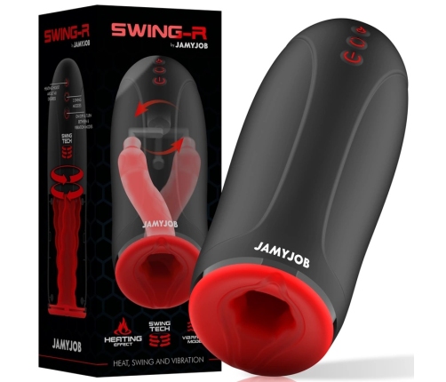 JAMYJOB SWING-R Intimate Machine with Heating, Swing Motion & Vibration, Black