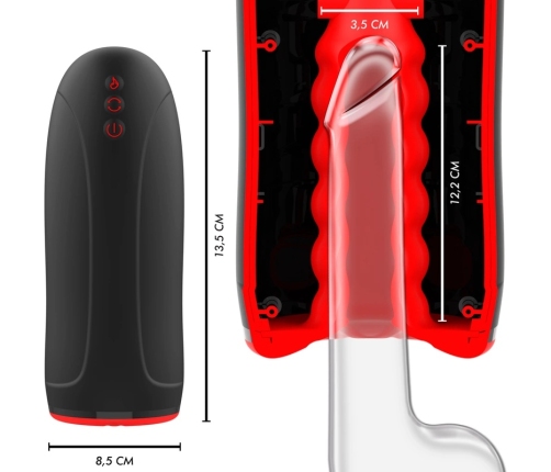 JAMYJOB SWING-R Intimate Machine with Heating, Swing Motion & Vibration, Black