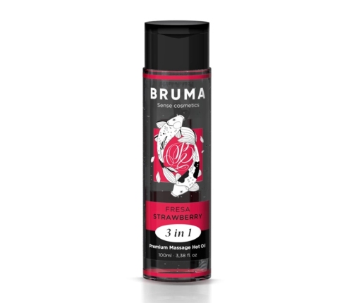 BRUMA Premium Massage Oil 3-in-1 Strawberry Warming Effect 100ml
