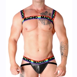 MACHO Double Harness Pride Limited - Adjustable Elastic Fashion Accessory