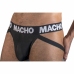 Macho MX25NN Black Jockstrap S - Semi-Transparent, Elastic Support
