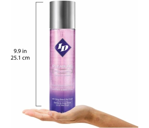 ID Pleasure Water-Based Lubricant 500ml with Ginkgo Biloba & Red Clover