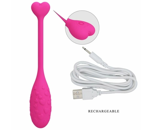 Pretty Love Fisher Pink App-Controlled Vibrating Smart Egg, 12 Modes