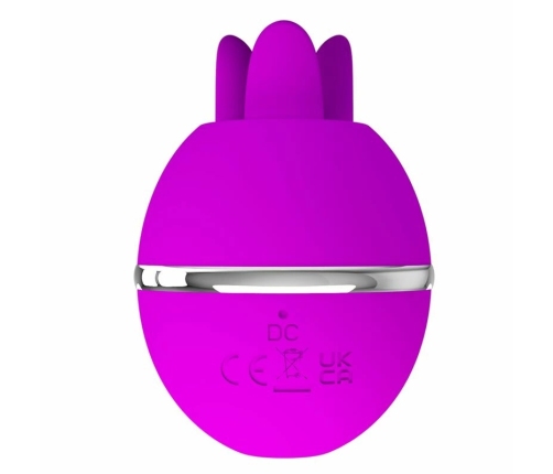 Pretty Love Gemini Ball Purple Silicone Intimate Massager with Pulsation