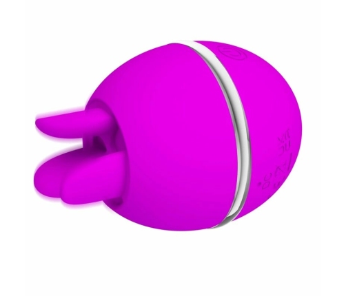 Pretty Love Gemini Ball Purple Silicone Intimate Massager with Pulsation