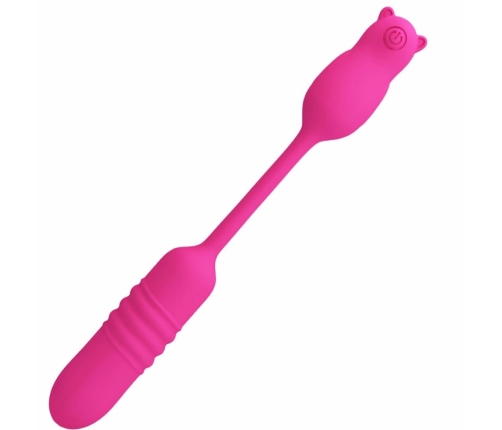 Pretty Love Nobikuma Pink Silicone Vibrating Bullet - USB, 6 Modes