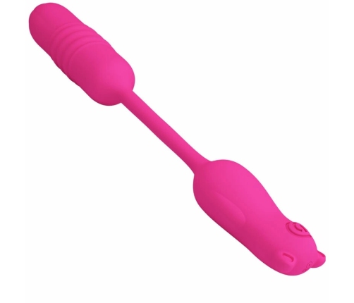 Pretty Love Nobikuma Pink Silicone Vibrating Bullet - USB, 6 Modes