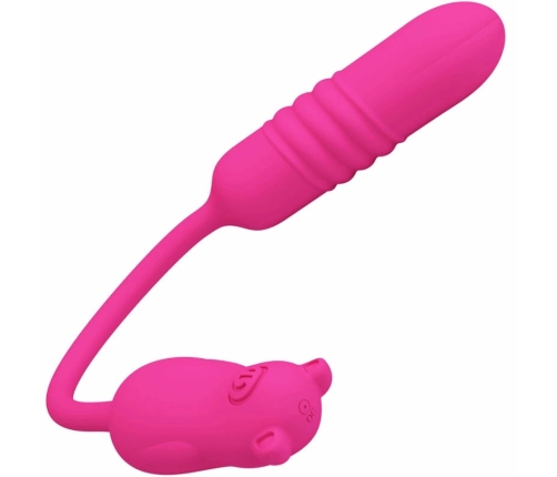 Pretty Love Nobikuma Pink Silicone Vibrating Bullet - USB, 6 Modes