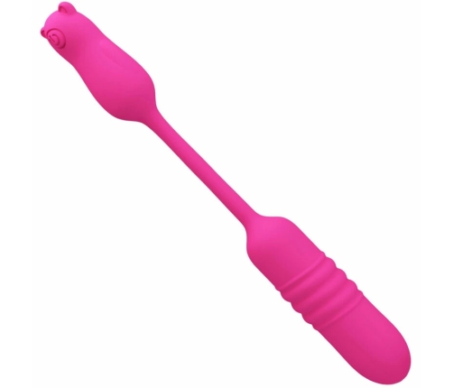 Pretty Love Nobikuma Pink Silicone Vibrating Bullet - USB, 6 Modes