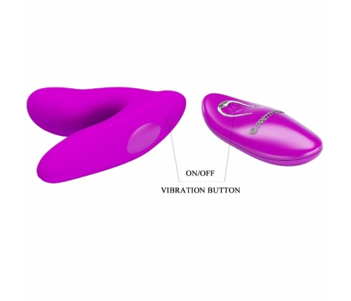 Pretty Love Melvin Intimate Dual Motor Silicone Device with Remote, Pink