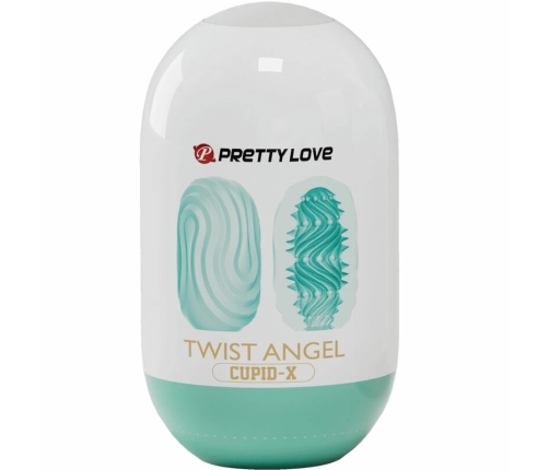 Pretty Love Twist Angel Cupid Egg Intimate Device, TPR, Compact Design