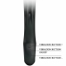 Pretty Love Carina Dual-Action Vibrator Black Silicone, 7 Modes USB