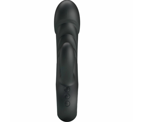 Pretty Love Ansel Black Silicone Vibrator with 7 Vibration Modes USB