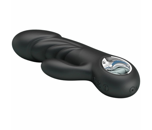 Pretty Love Ansel Black Silicone Vibrator with 7 Vibration Modes USB
