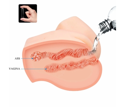 Crazy Bull Samantha Torso Model Vibrating Intimate Machine, Water Skin Material