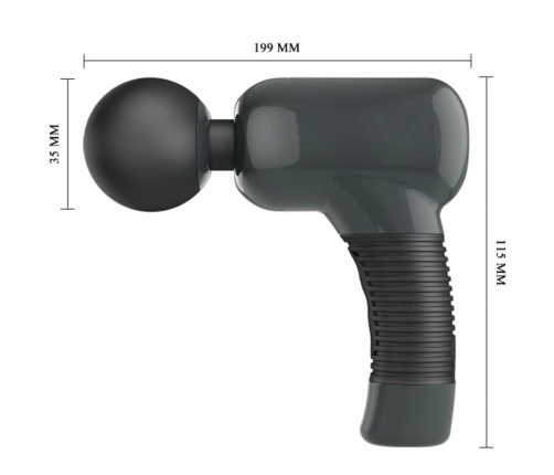 Pretty Love PowerMassager 7 Modes 5 Speeds USB Dark Gray