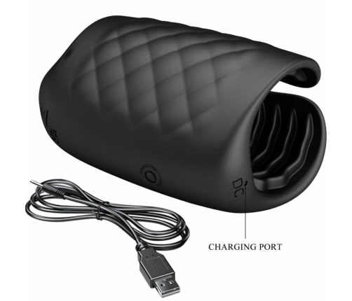 Pretty Love Black Intimate Glans Trainer Rechargeable Vibrating Model 0801S