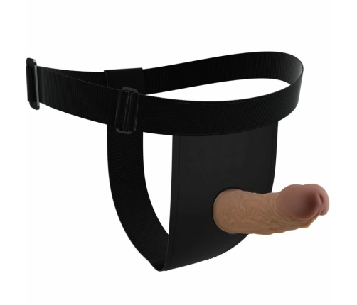 Pretty Love Harness Briefs Set with Silicone Shaft, Adjustable, Brown