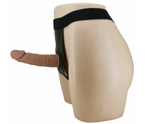 Pretty Love Harness Briefs Set with Silicone Shaft, Adjustable, Brown