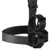 Fetish Submissive Adjustable Vegan Leather Collar & Wrist Restraint Set