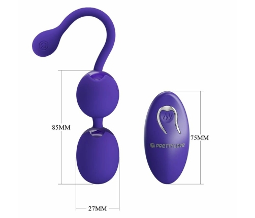 Pretty Love Willie Youth Remote-Control Intimate Trainer Violet Silicone