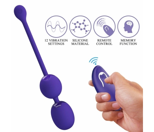Pretty Love Willie Youth Remote-Control Intimate Trainer Violet Silicone