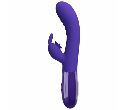 Pretty Love Cerberus Youth Violet Dual-Action Silicone Vibrator USB