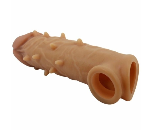 Pretty Love Osborn Silicone Extension Sleeve with Support Ring, Natural Tone