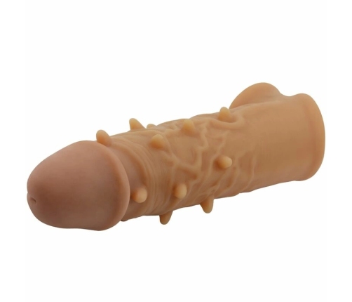 Pretty Love Osborn Silicone Extension Sleeve with Support Ring, Natural Tone