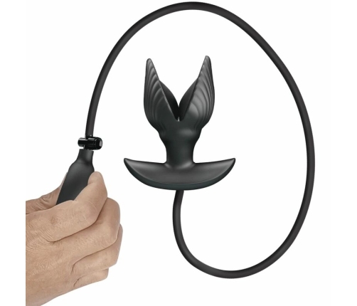 Pretty Love Inflatable Rechargeable Intimate Plug Black Silicone USB