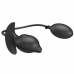 Pretty Love Inflatable Rechargeable Silicone Plug Black 10 Modes