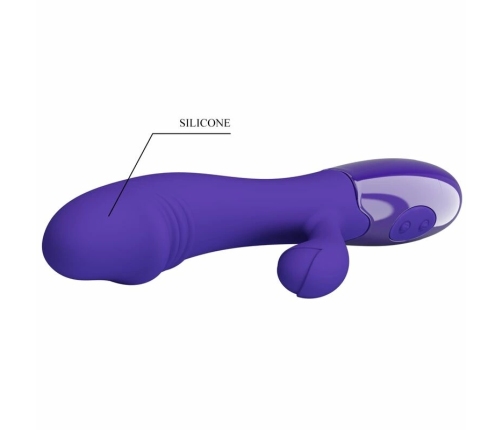 Pretty Love Snappy Youth Violet Dual-Function Rechargeable Massager