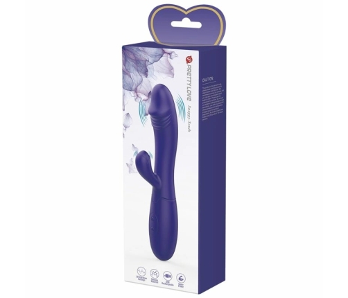 Pretty Love Snappy Youth Violet Dual-Function Rechargeable Massager