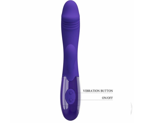 Pretty Love Snappy Youth Violet Dual-Function Rechargeable Massager