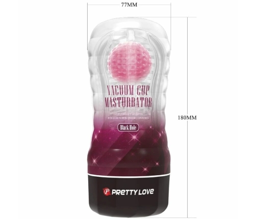 Pretty Love Pink Cup - Soft Textured Intimate Sleeve with Rolling System