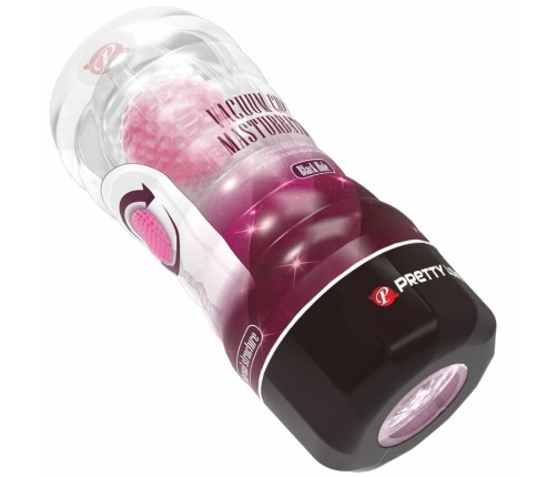 Pretty Love Pink Cup - Soft Textured Intimate Sleeve with Rolling System