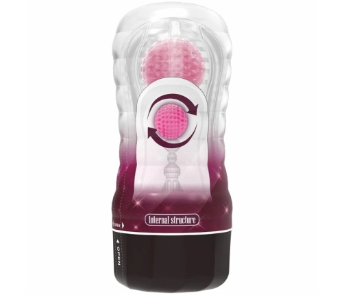 Pretty Love Pink Cup - Soft Textured Intimate Sleeve with Rolling System