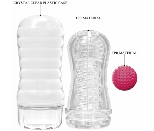 Pretty Love Pink Cup - Soft Textured Intimate Sleeve with Rolling System