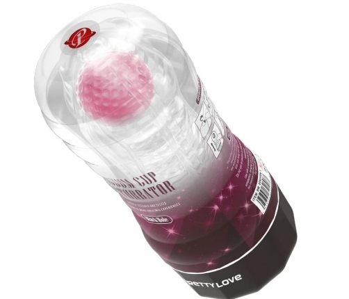 Pretty Love Pink Cup - Soft Textured Intimate Sleeve with Rolling System