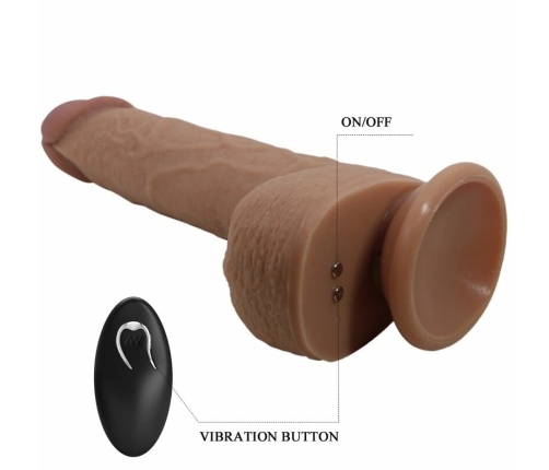 PRETTY LOVE Tommy Rechargeable Silicone Intimate Device 22.5cm with Remote