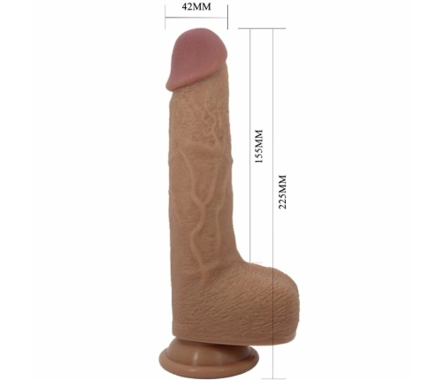 PRETTY LOVE Tommy Rechargeable Silicone Intimate Device 22.5cm with Remote