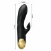 Pretty Love Luxury Black Intimate Device with 18K Gold Plating, USB Rechargeable