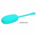 Pretty Love Kirk Wireless Vibrating Egg Light Green, 12 Modes, USB Rechargeable