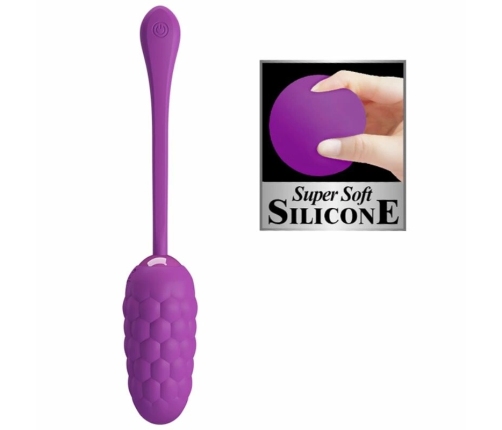 Pretty Love Vibrating Egg Marine Texture Violet USB Rechargeable 12 Modes