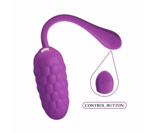 Pretty Love Vibrating Egg Marine Texture Violet USB Rechargeable 12 Modes